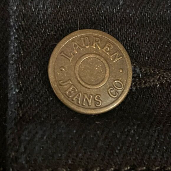 Lauren Ralph Lauren dark denim skirt condition size 12 cotton polyester western - Picture 5 of 15